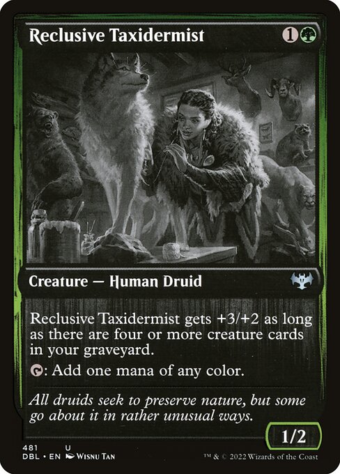 Reclusive Taxidermist highlighted card art