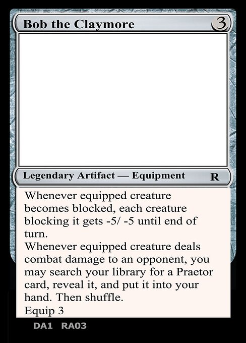 Bob the Claymore highlighted card art
