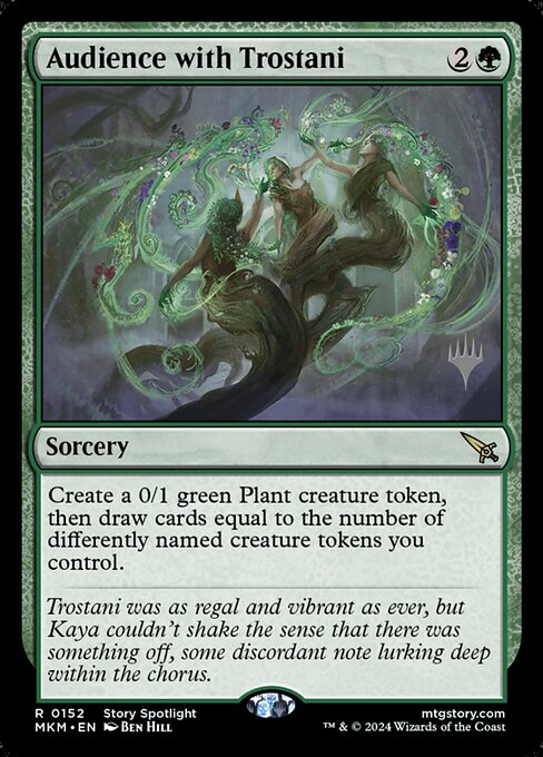 Audience with Trostani highlighted card art