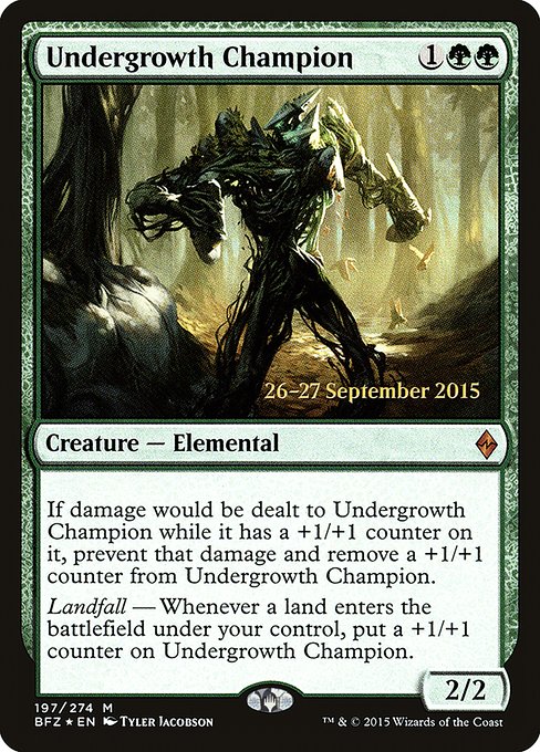 Undergrowth Champion from Battle for Zendikar Promos