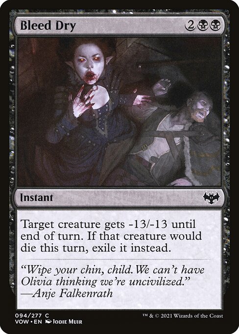 Bleed Dry from Innistrad: Crimson Vow