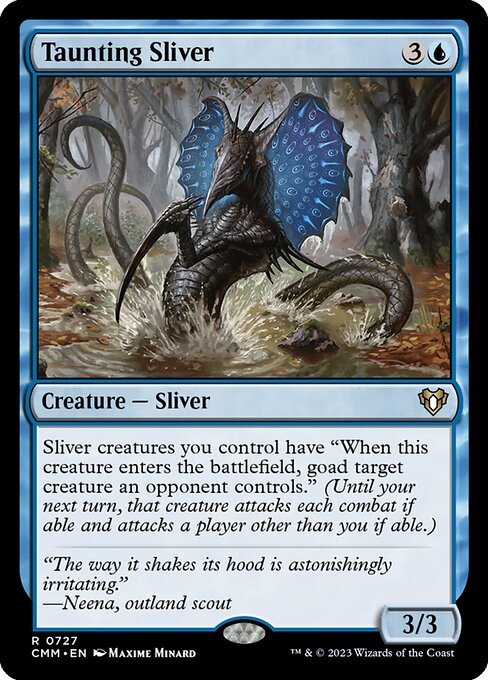 Taunting Sliver highlighted card art
