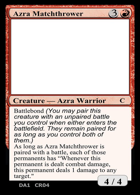 Azra Matchthrower highlighted card art