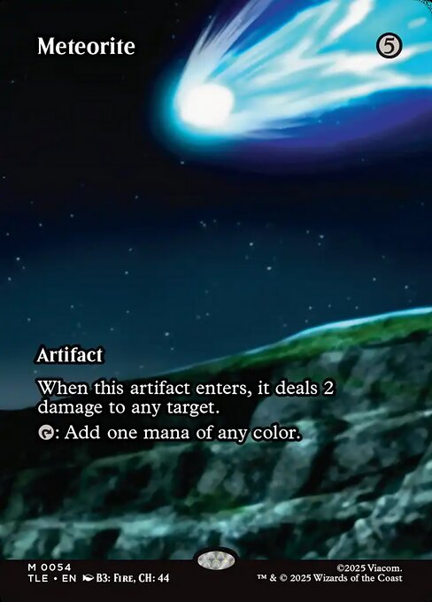 Meteorite highlighted card art