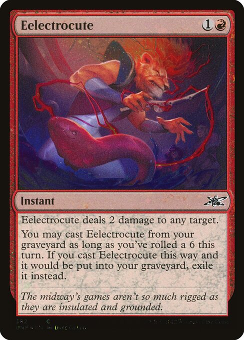 Eelectrocute highlighted card art