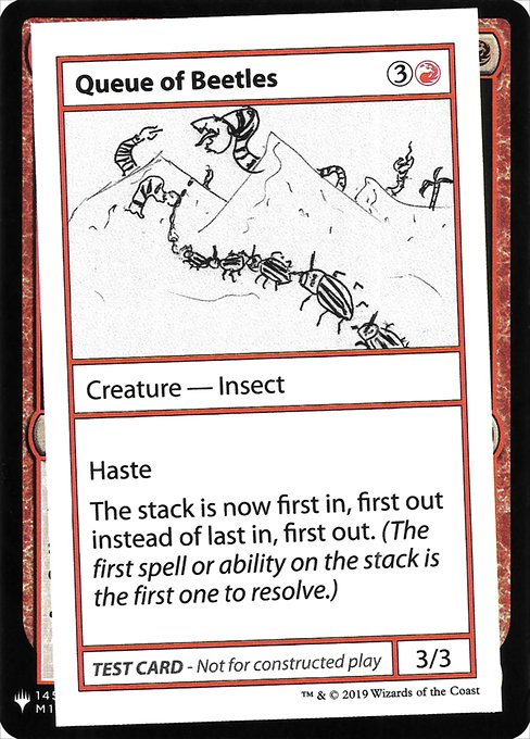 Queue of Beetles from Mystery Booster Playtest Cards 2019