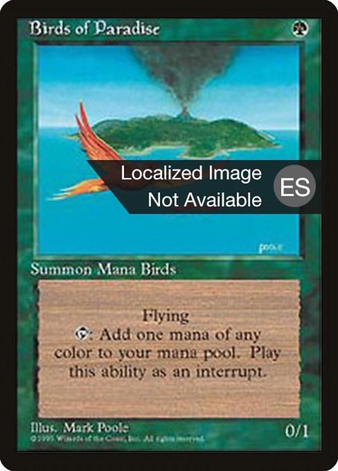 Birds of Paradise from Fourth Edition Foreign Black Border