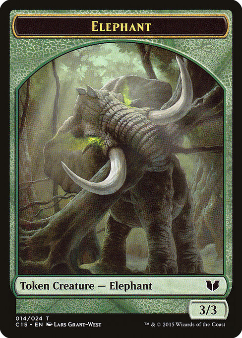 Elephant from Commander 2015 Tokens