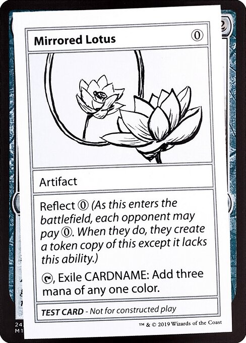Mirrored Lotus highlighted card art
