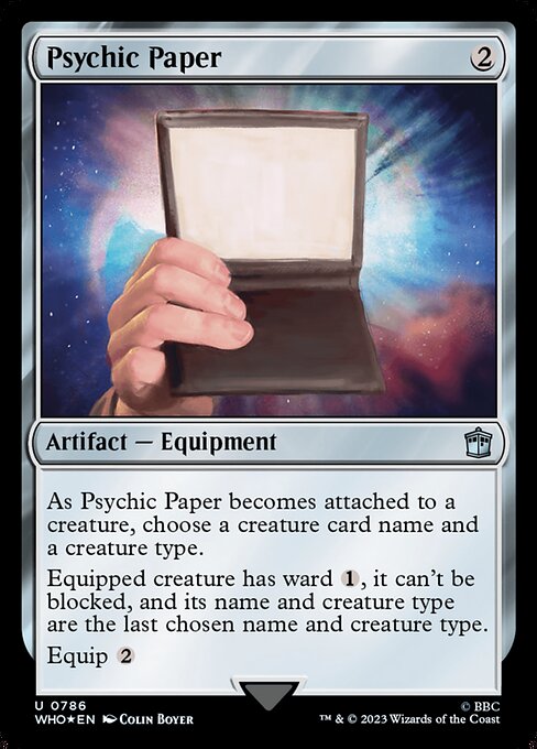 Psychic Paper highlighted card art