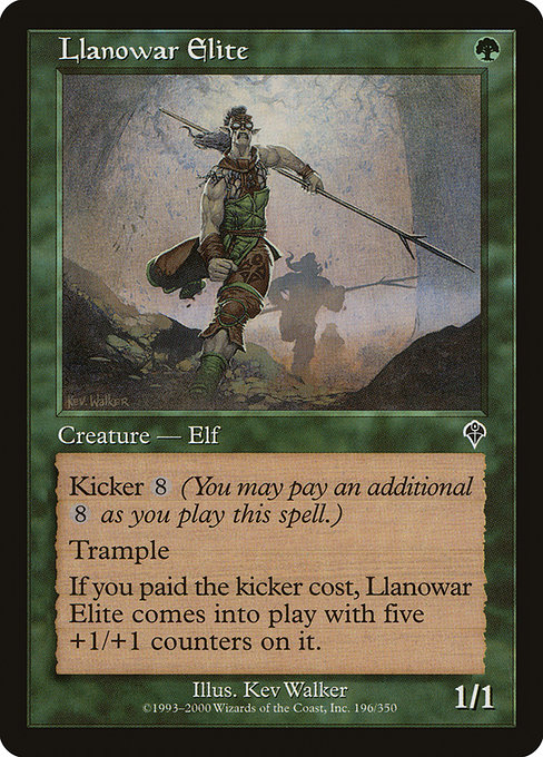 Llanowar Elite highlighted card art