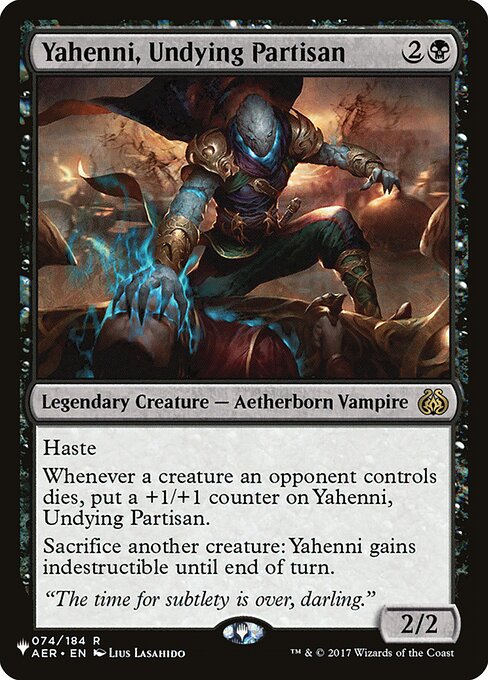 Yahenni, Undying Partisan from The List