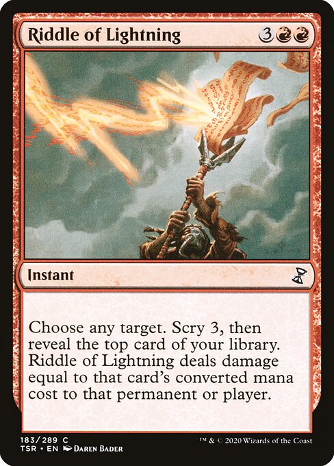 Riddle of Lightning highlighted card art