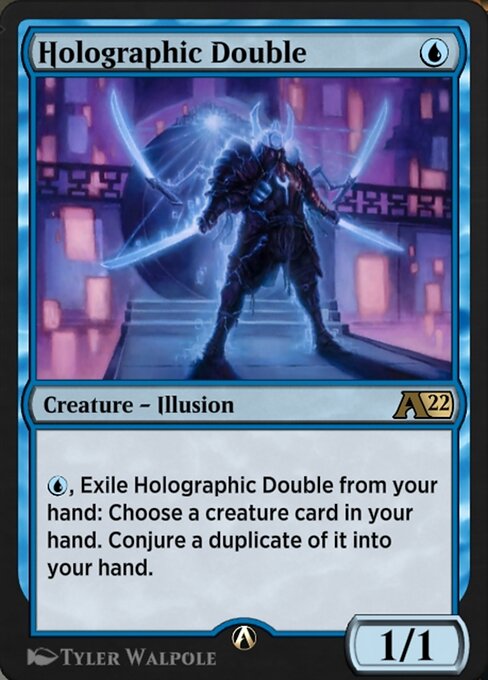 Holographic Double highlighted card art