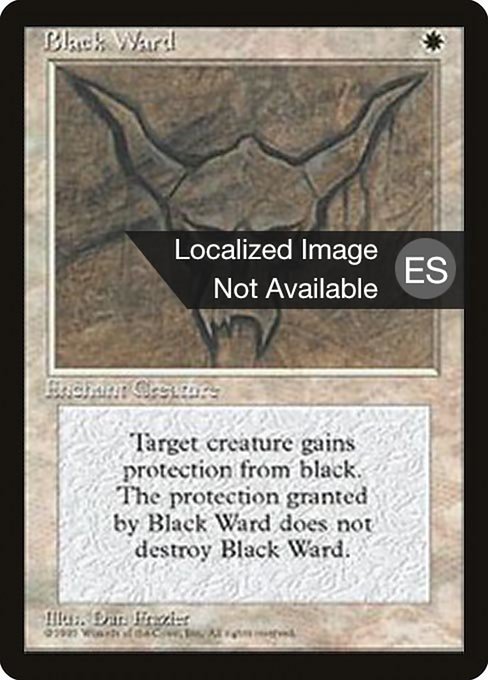 Black Ward from Fourth Edition Foreign Black Border