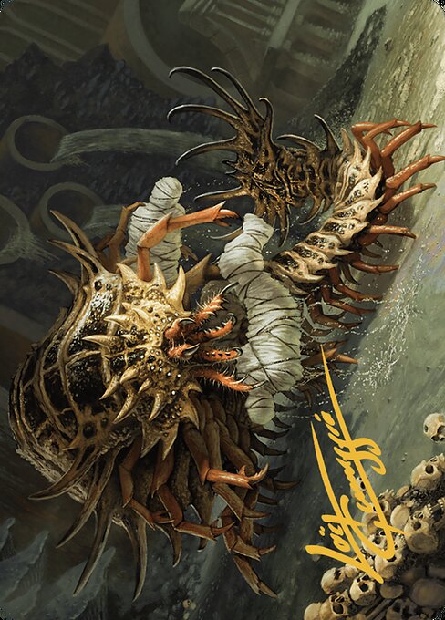 Rot Farm Mortipede // Rot Farm Mortipede from Murders at Karlov Manor Art Series