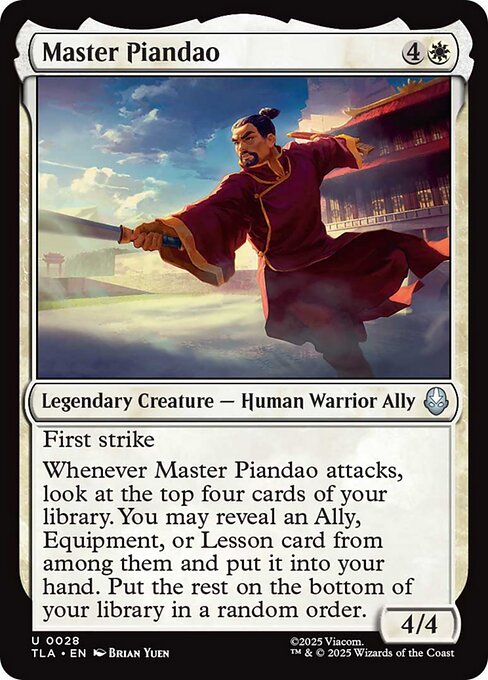 Master Piandao highlighted card art