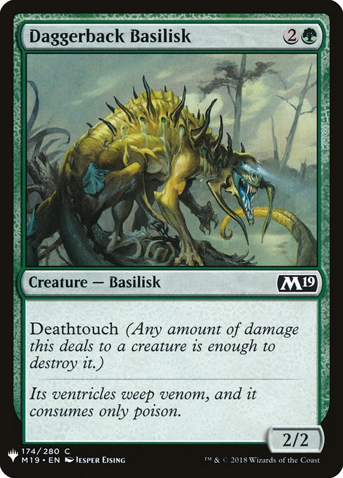 Daggerback Basilisk highlighted card art