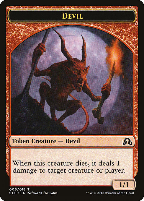 Devil from Shadows over Innistrad Tokens