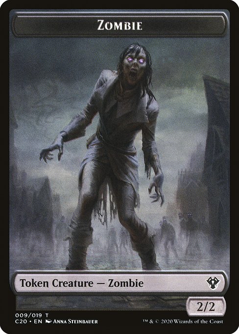 Zombie from Commander 2020 Tokens