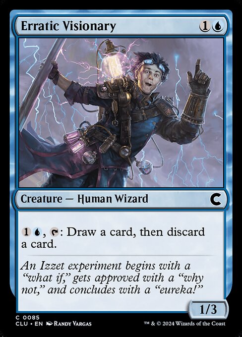 Erratic Visionary highlighted card art