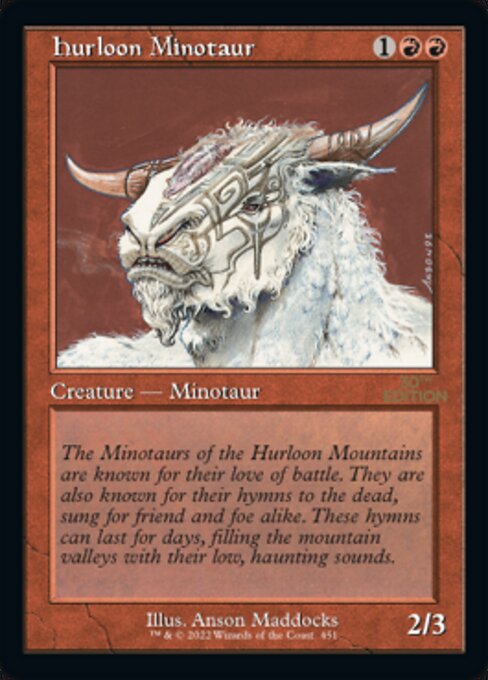 Hurloon Minotaur highlighted card art