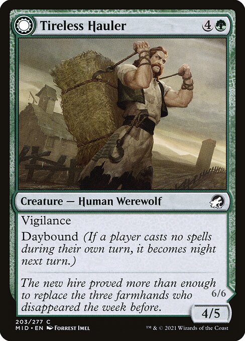 Tireless Hauler // Dire-Strain Brawler from Innistrad: Midnight Hunt