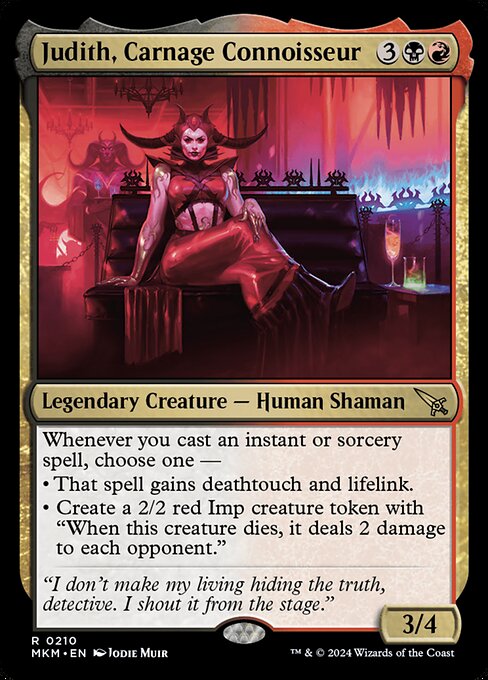 Judith, Carnage Connoisseur highlighted card art
