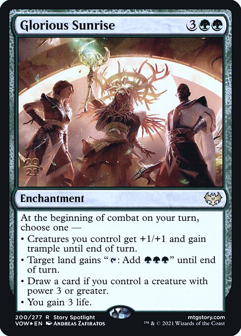 Glorious Sunrise from Innistrad: Crimson Vow Promos
