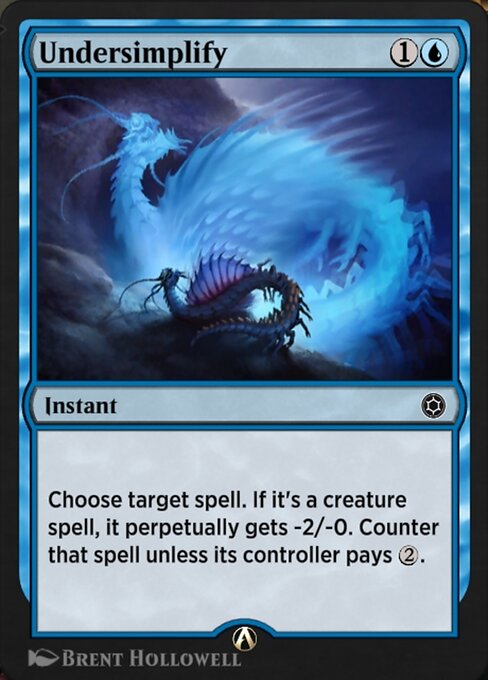 Undersimplify highlighted card art