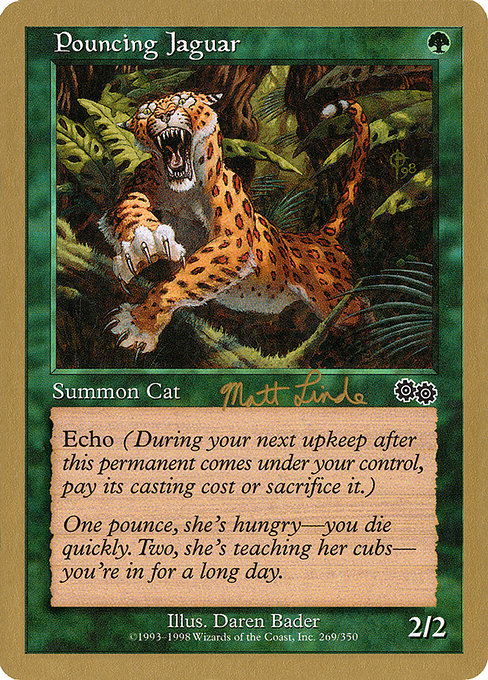 Pouncing Jaguar from World Championship Decks 1999