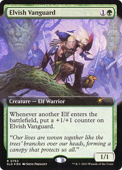 Elvish Vanguard highlighted card art