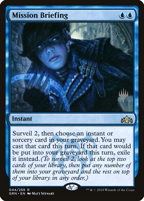 Mission Briefing from Guilds of Ravnica Promos