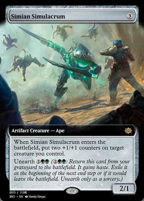 Simian Simulacrum highlighted card art