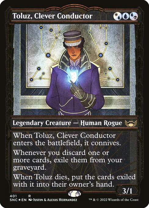 Toluz, Clever Conductor highlighted card art