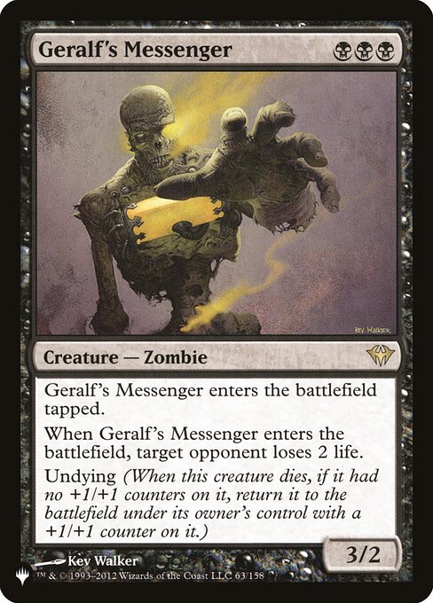 Geralf's Messenger from The List