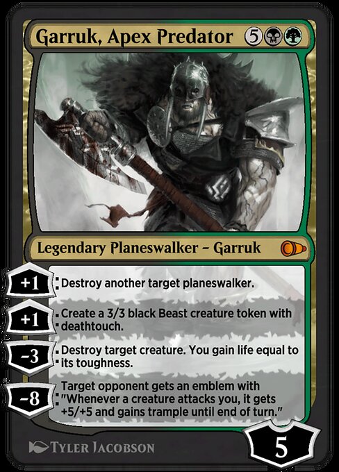 Garruk, Apex Predator highlighted card art