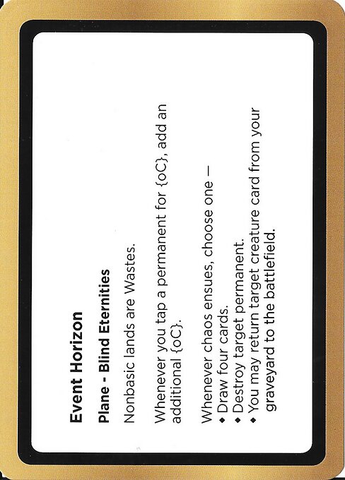 Event Horizon highlighted card art