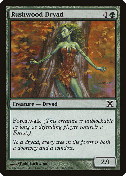 Rushwood Dryad from Tenth Edition