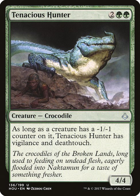 Tenacious Hunter highlighted card art