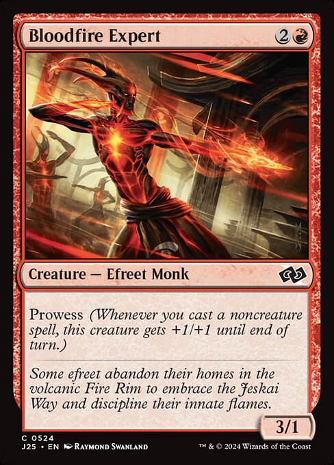 Bloodfire Expert highlighted card art