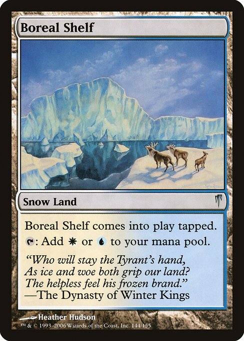 Boreal Shelf highlighted card art