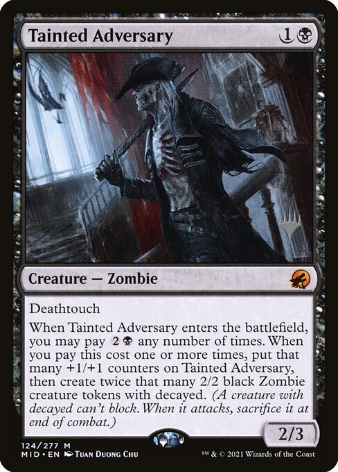 Tainted Adversary from Innistrad: Midnight Hunt Promos