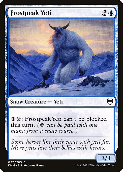 Frostpeak Yeti from Kaldheim