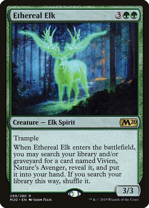 Ethereal Elk highlighted card art