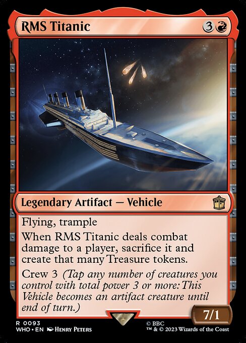 RMS Titanic highlighted card art