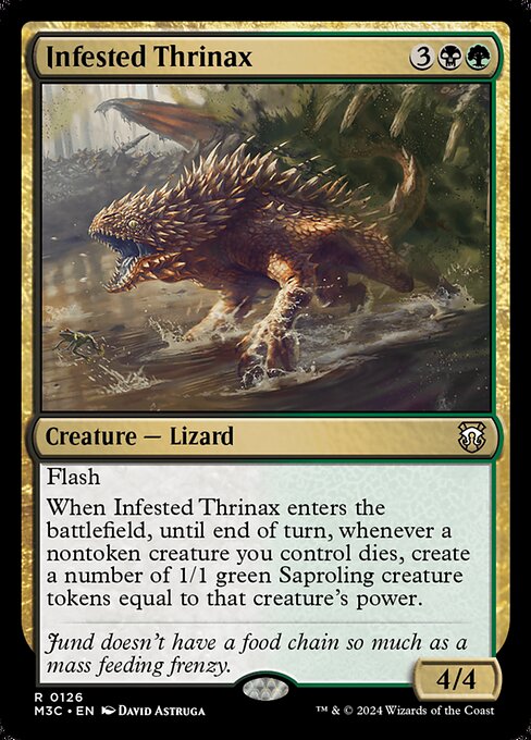 Infested Thrinax highlighted card art