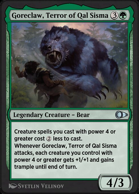 Goreclaw, Terror of Qal Sisma highlighted card art