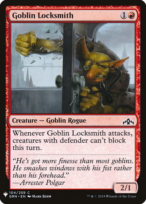 Goblin Locksmith highlighted card art