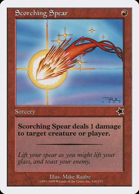 Scorching Spear highlighted card art